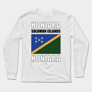 Flag of Solomon Islands Long Sleeve T-Shirt